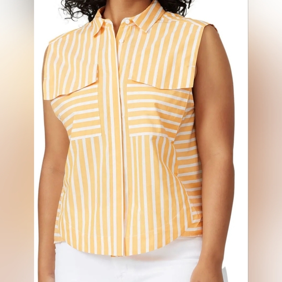 Large Habitual Sleeveless button-down top - Picture 6 of 8